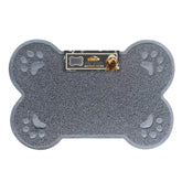 Archstone Pet - Pet Dining Mat - Gray, Bone Shape