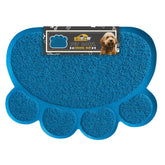 ArchStone Pet - Pet Dining Mat - Blue, Pawprint Shape