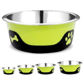 Thermocool Insulated Pet Bowls, No-Skid Base (Green)