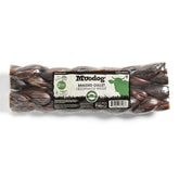 Moodog Braided Beef Gullet, 8" 2 Pack