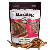 Birddog Chicken Feet Dog Treats - Pack of 10 and 35