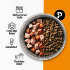 Thermocool Insulated Pet Bowls, No-Skid Base (Orange)