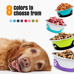 Thermocool Insulated Pet Bowls, No-Skid Base (Pink)