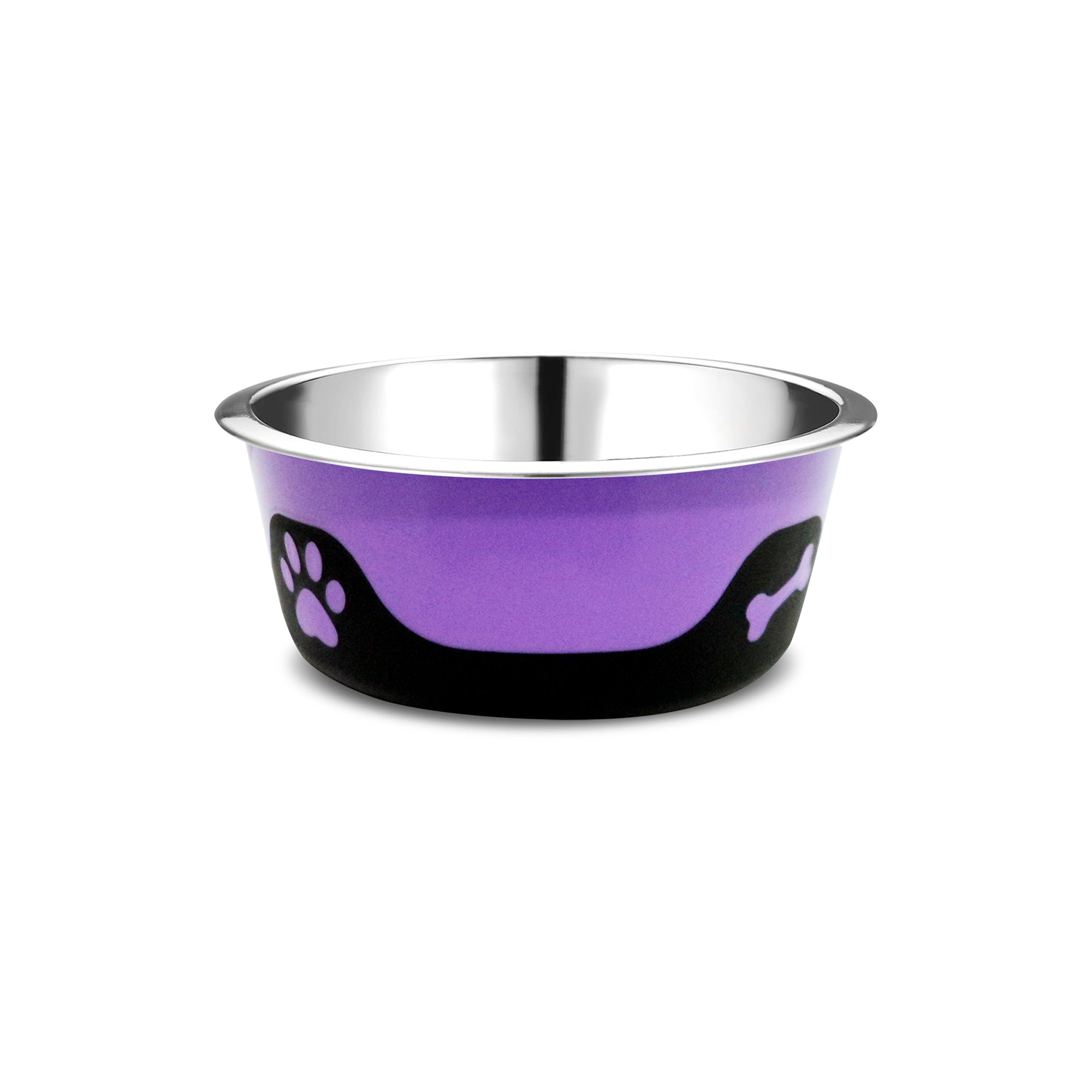 Thermocool Insulated Pet Bowls, No-Skid Base (Purple)