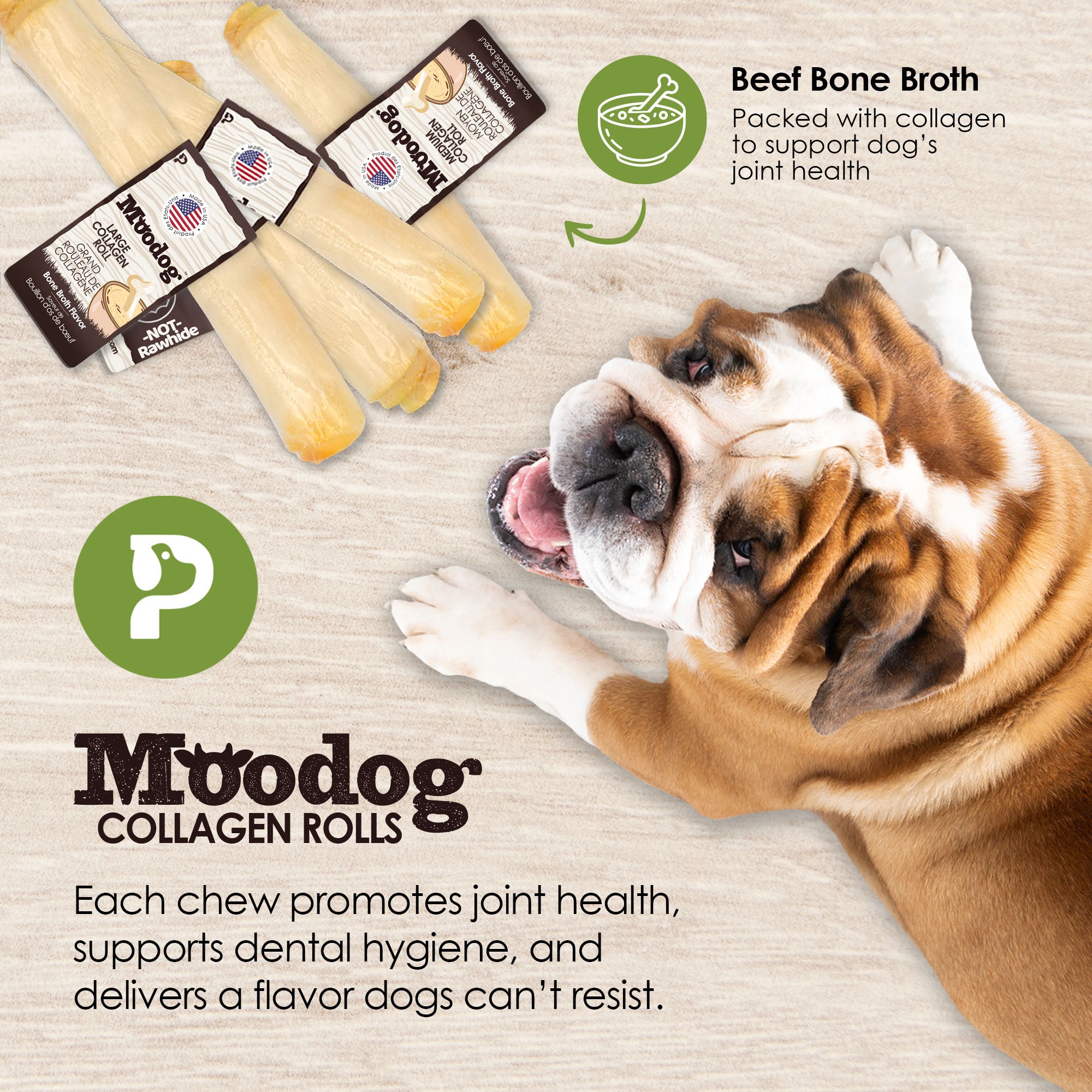 Moodog Collagen Roll (bone broth)