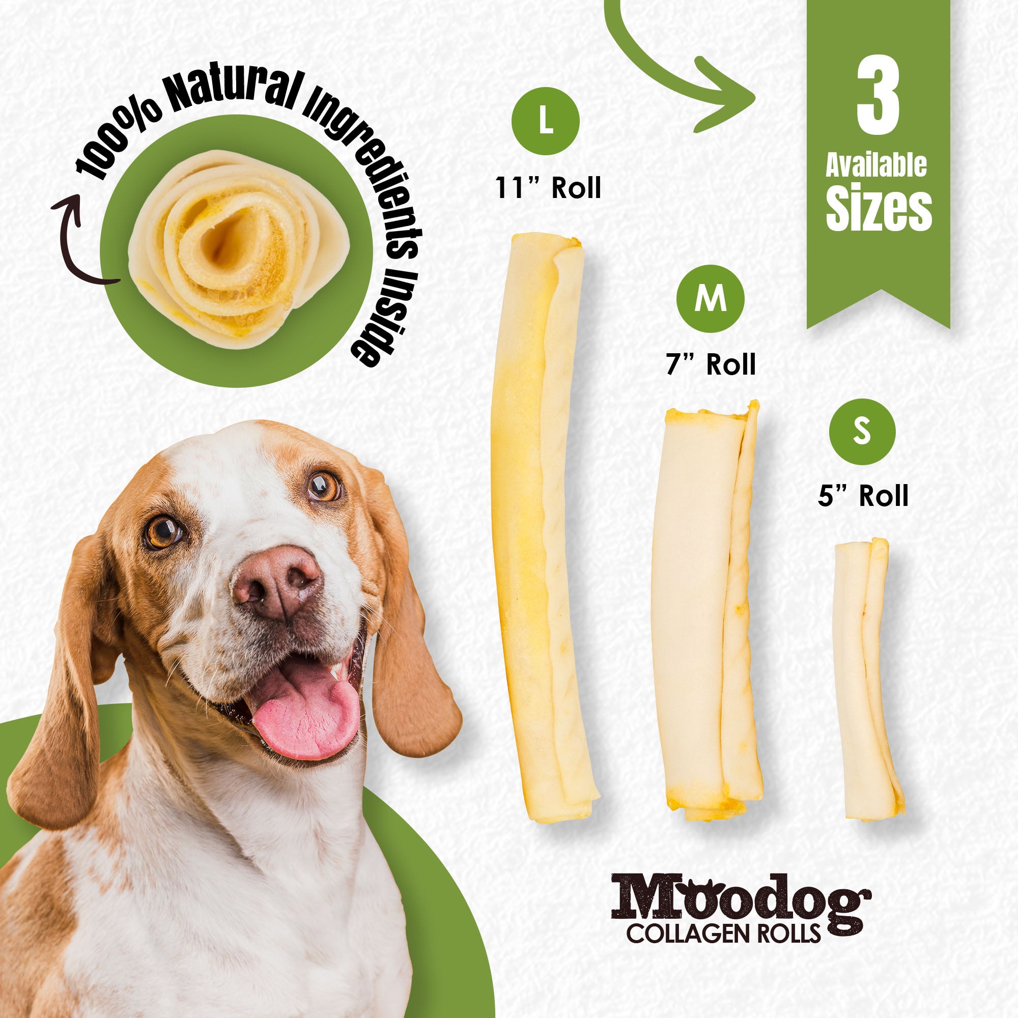 Moodog Collagen Roll (pumpkin and oatmeal)