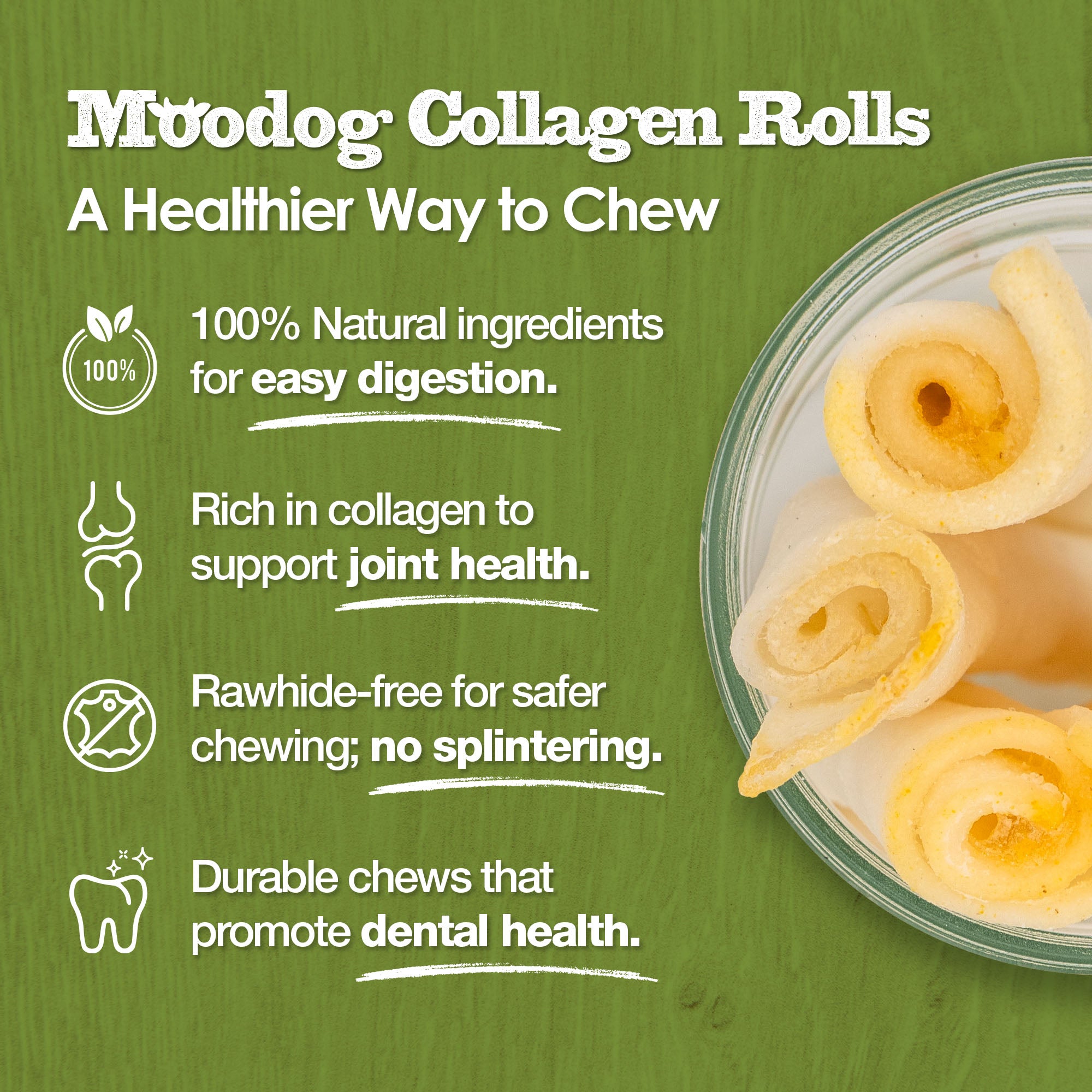 Moodog Collagen Roll (Yak cheese)