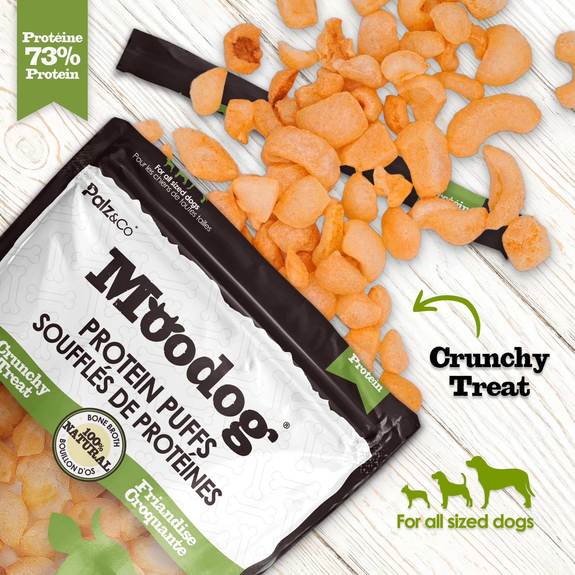 Moodog Beef Protein Puffs