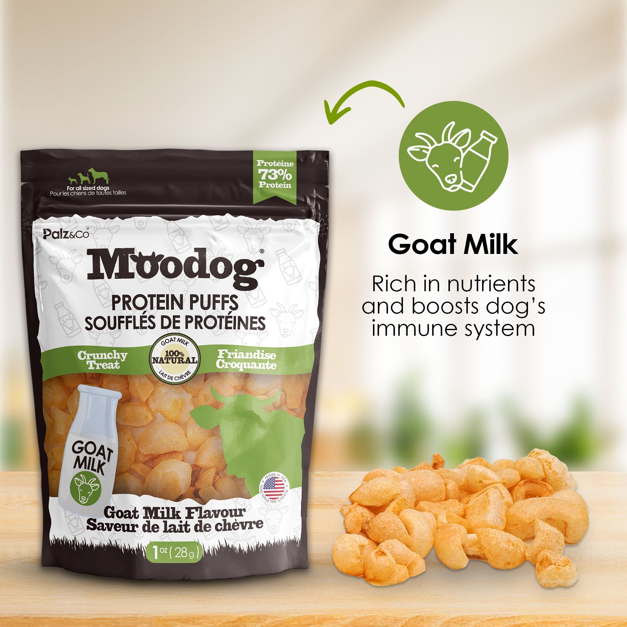 Moodog Beef Protein Puffs