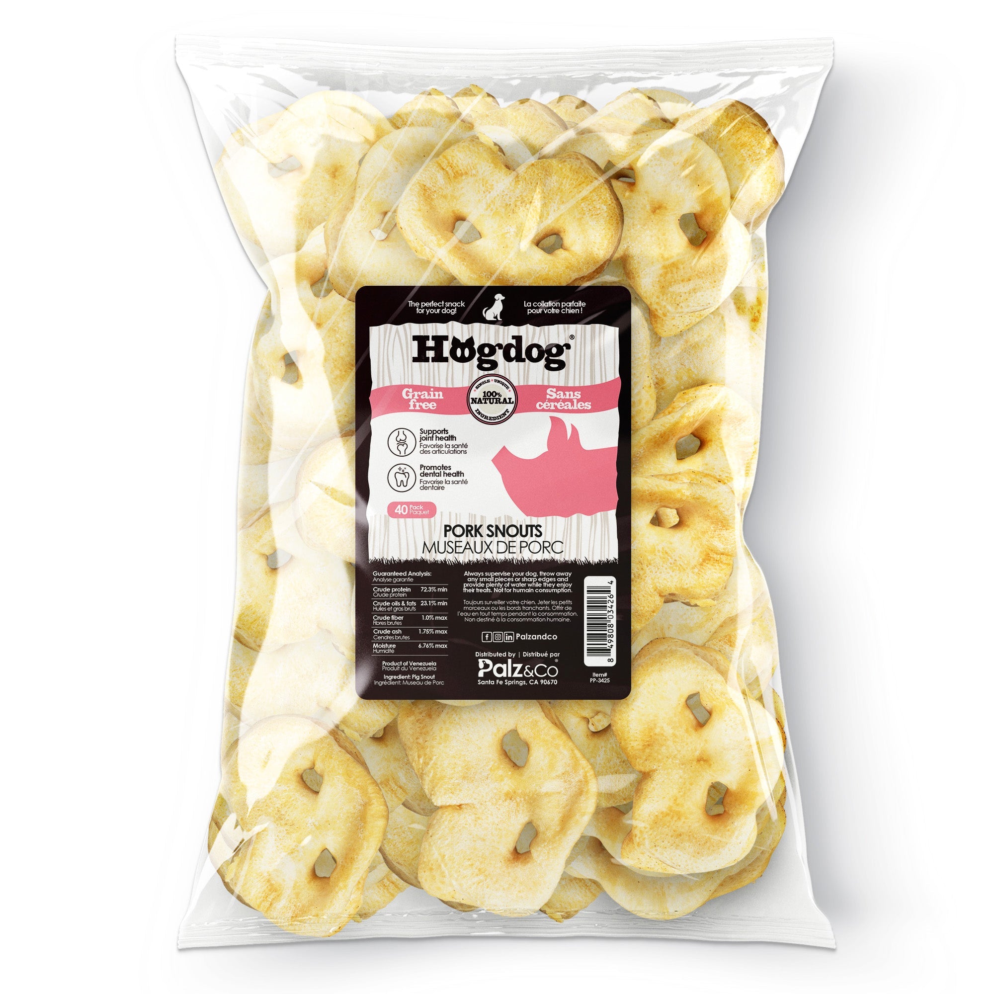 Hogdog Pork Snouts - Pack of 40 Main image