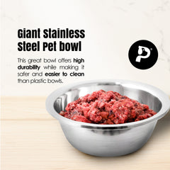 384oz. (12QT) SS Pet Bowl Giant