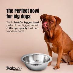 384oz. (12QT) SS Pet Bowl Giant