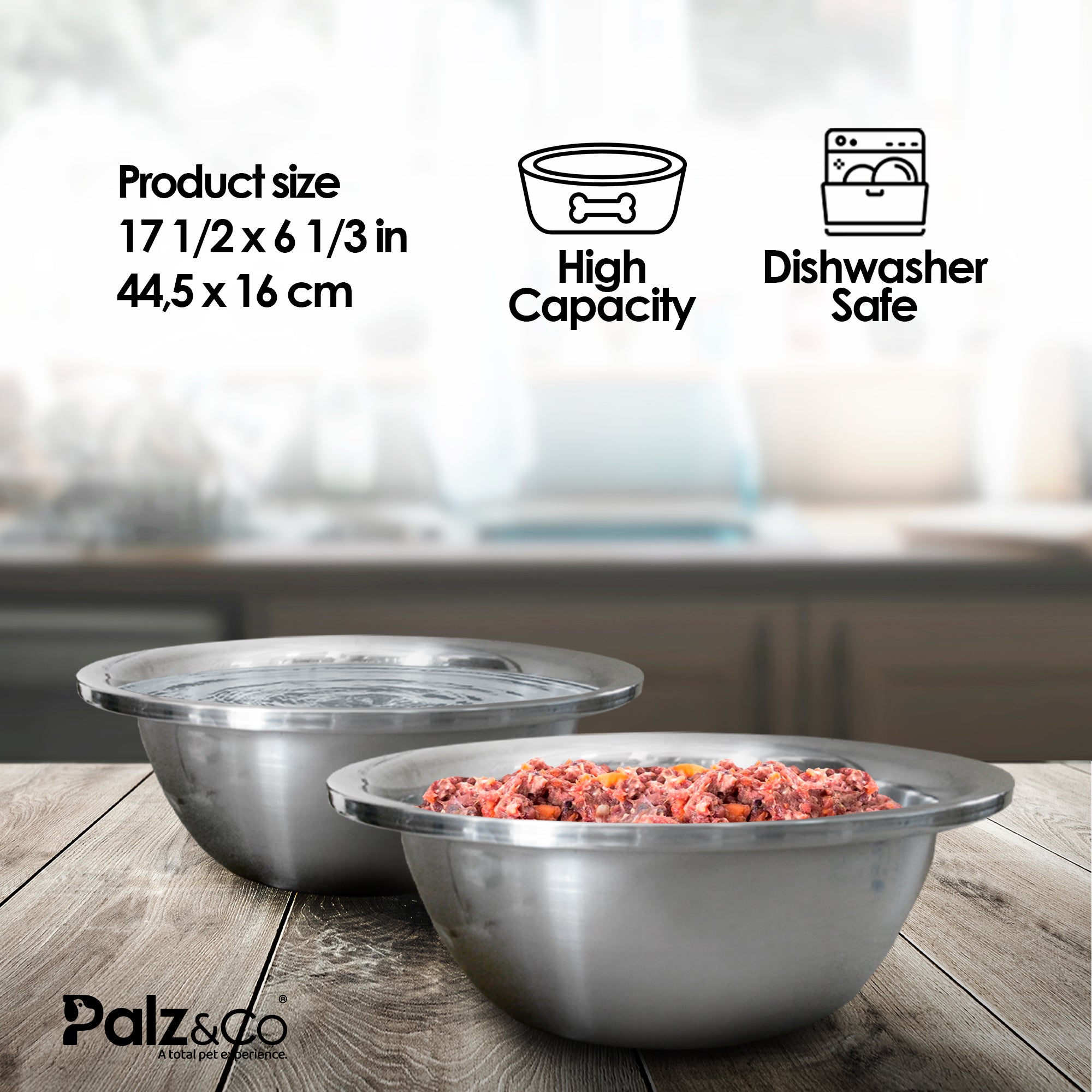 Stainless Steel Pet Bowl Giant - 384oz. (12QT)