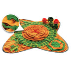 Snuffle Interactive Dog & Cat Feeding Mat - Forest Green