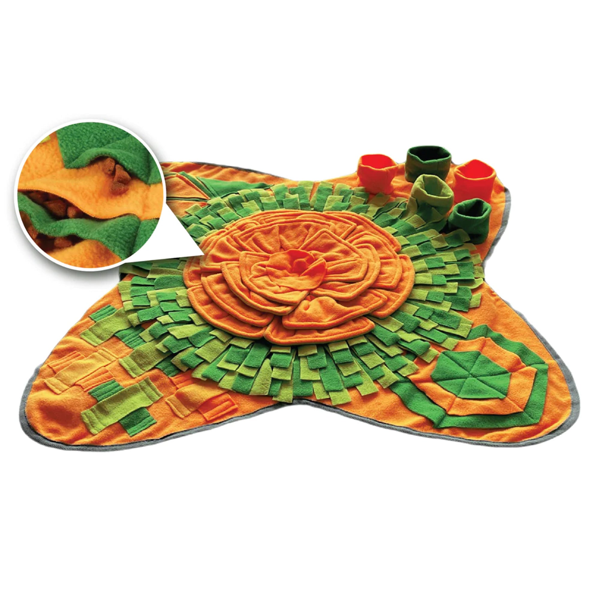 Snuffle Interactive Dog & Cat Feeding Mat - Forest Green