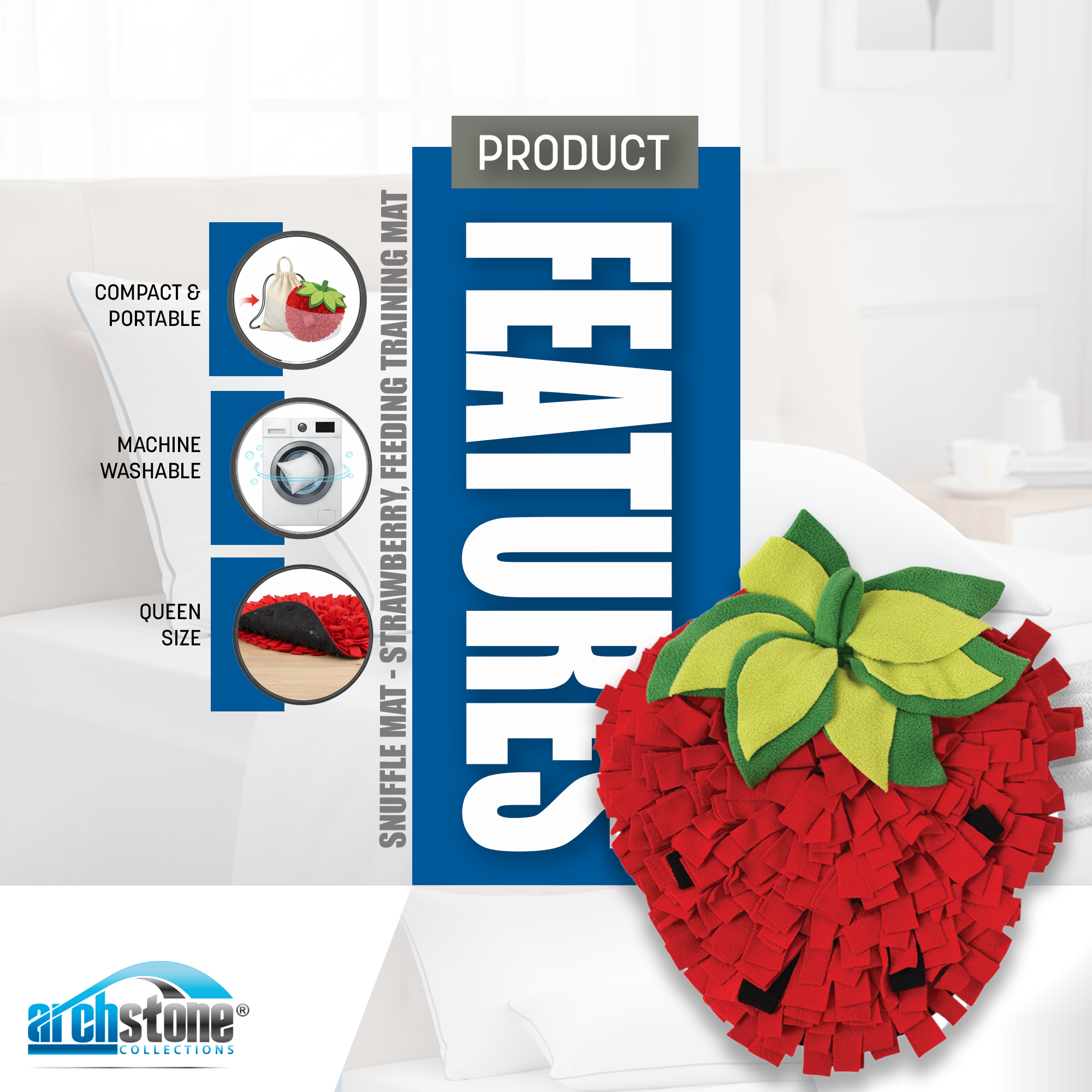 Archstone Pet - Strawberry Snuffle Mat