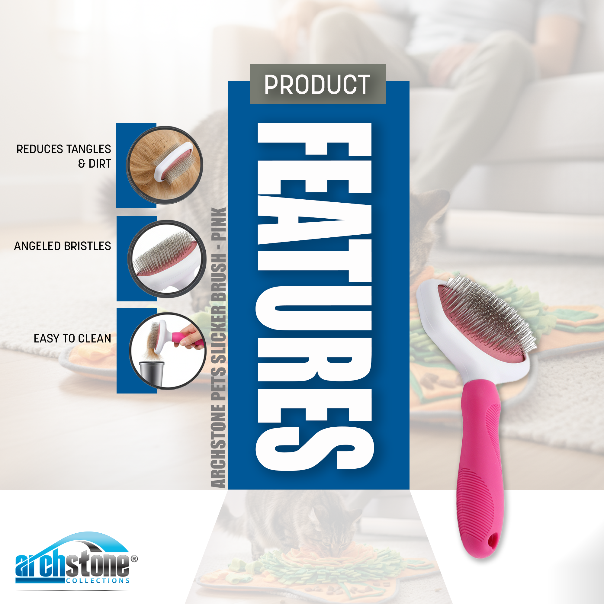 ArchStone Pet - Pet Slicker Brush