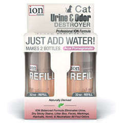 Ion Cat Urine and Odor Destroyer -  Refill 2 Pack 32 oz, Acai Pomegranate