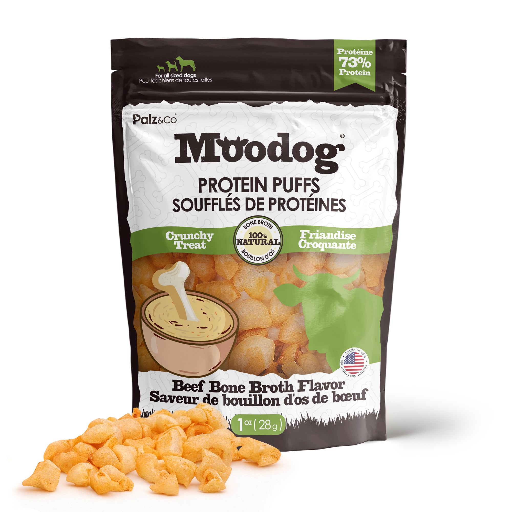 Moodog Beef Protein Puffs