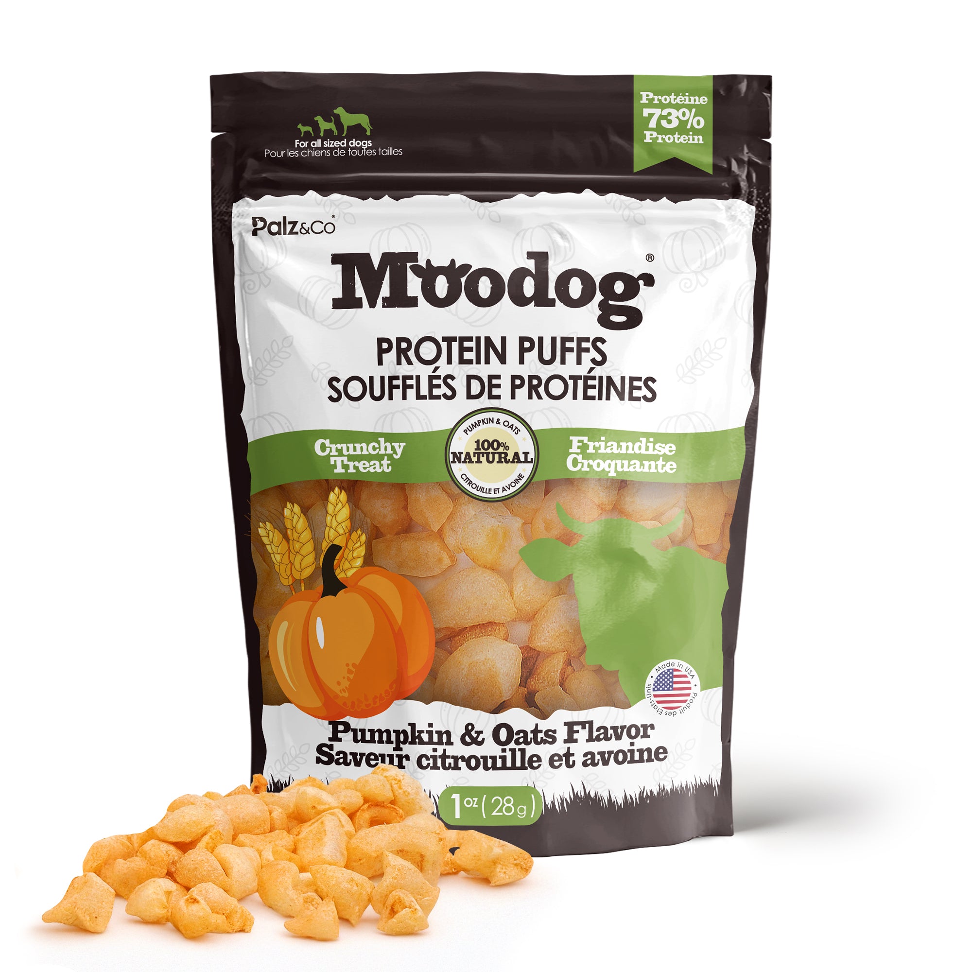 Moodog Beef Protein Puffs