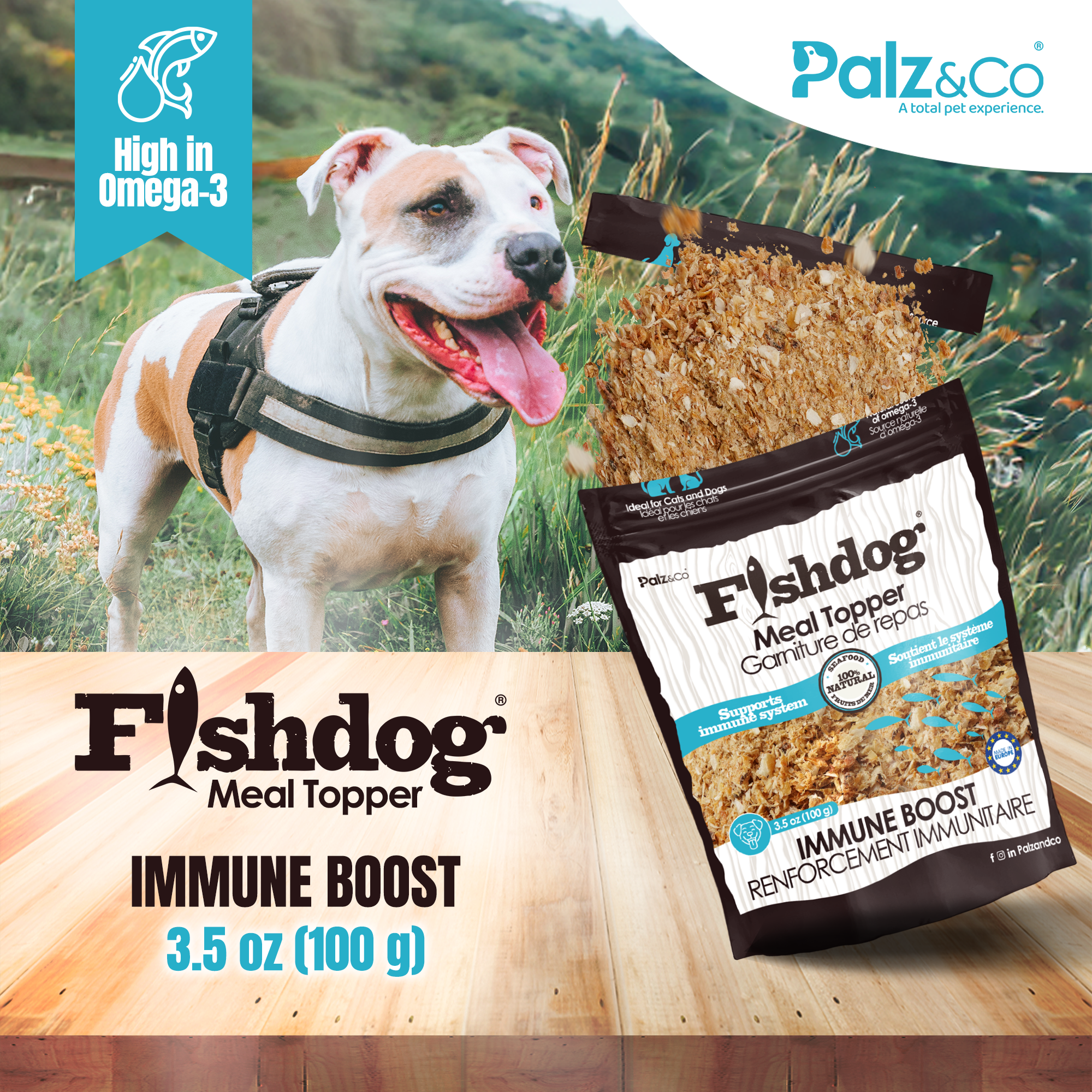 Fishdog Meal Topper for Dogs & Cat - 3.5 oz (100g)