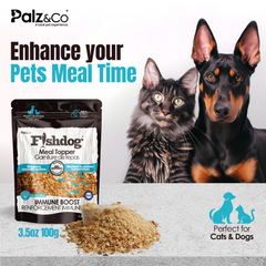 Fishdog Meal Topper for Dogs & Cats – Natural Seafood-Based Food Topper in 100g – By Palz&Co
