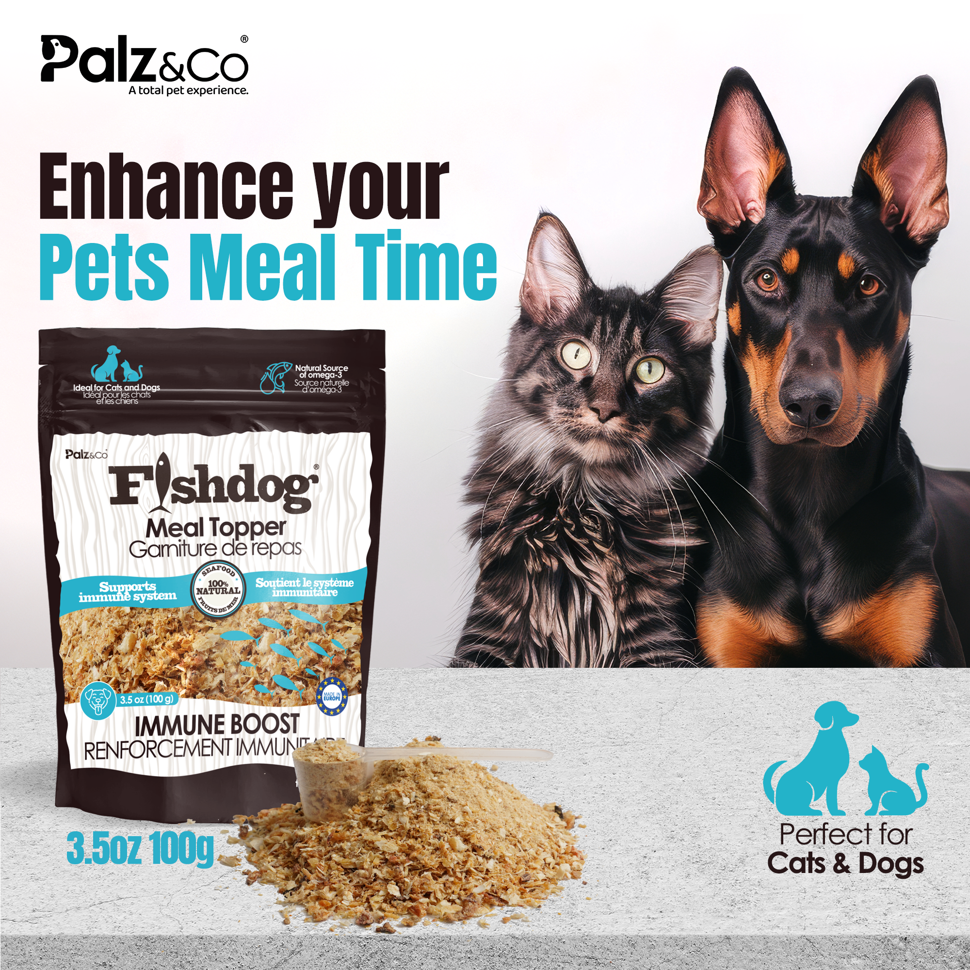 Fishdog Meal Topper for Dogs & Cat - 3.5 oz (100g)