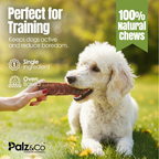 Moodog Beef Trachea Flats 6" – 25 Pack