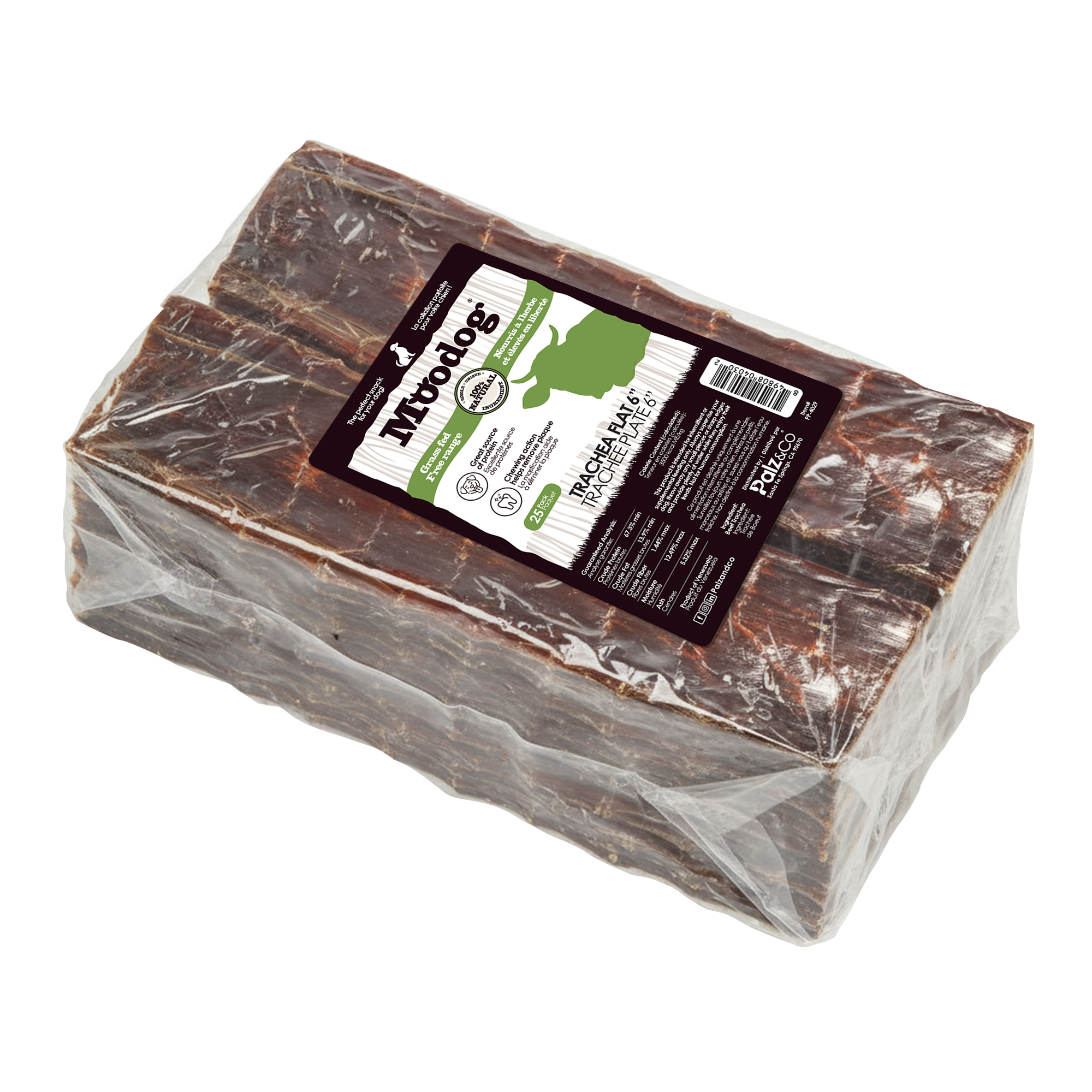 Moodog Beef Trachea Flats 6" – 25 Pack Secondary image