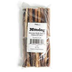 Moodog Beef Monster Bully Stick 6" & 12" - Pack of 25