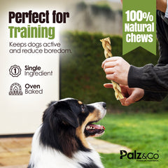 Moodog 8" Braided Beef Tendon - Pack of 2