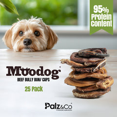 Moodog Beef Bully Bun/ Caps, 25 Pack