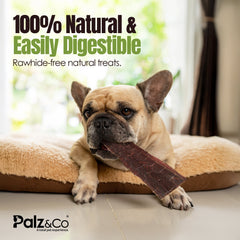 Moodog 8" Flat Beef Gullet - Pack of 5