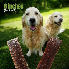 Moodog 8" Flat Beef Gullet - Pack of 5