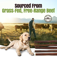 Moodog Beef Gullet Sticks 6-12", 25 Pack