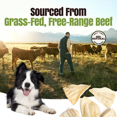 Moodog Beef Jumbo Cow Ears (Pack of 60)