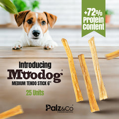 Moodog Beef Medium Tendon Stick - Pack of 25