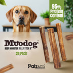 Moodog Beef Monster Bully Sticks 6"-12"- Pack of 25