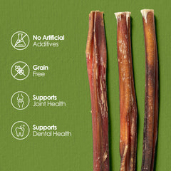 Moodog Beef Standard Bully Sticks 6" & 12" - Pack of 25