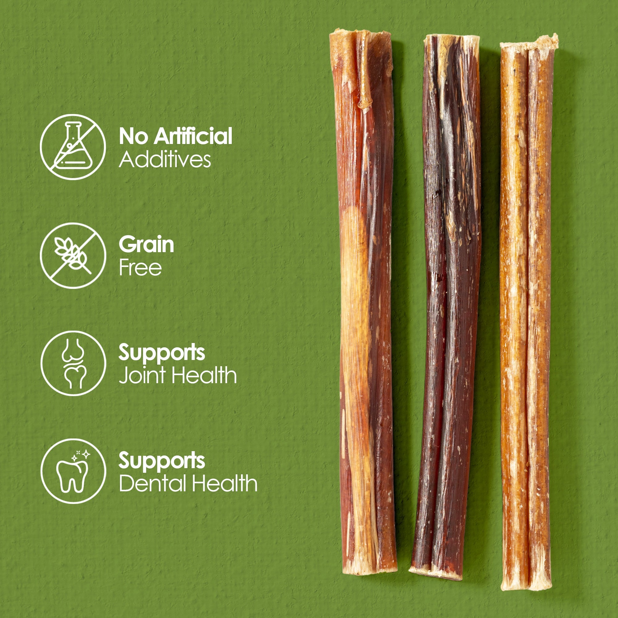 Moodog Beef Thick Bully Sticks 6-12"- Pack of 25