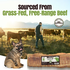 Moodog Beef Trachea Flat 6"x2", 4 Pack