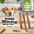 Moodog Beef Value Bully Stick 6" - Pack of 25