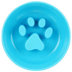 Paw Puzzle Slow Feeder Bowl, No-Skid Base