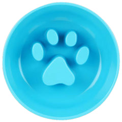 Paw Puzzle Slow Feeder Bowl, No-Skid Base