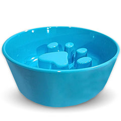 Paw Puzzle Slow Feeder Bowl, No-Skid Base