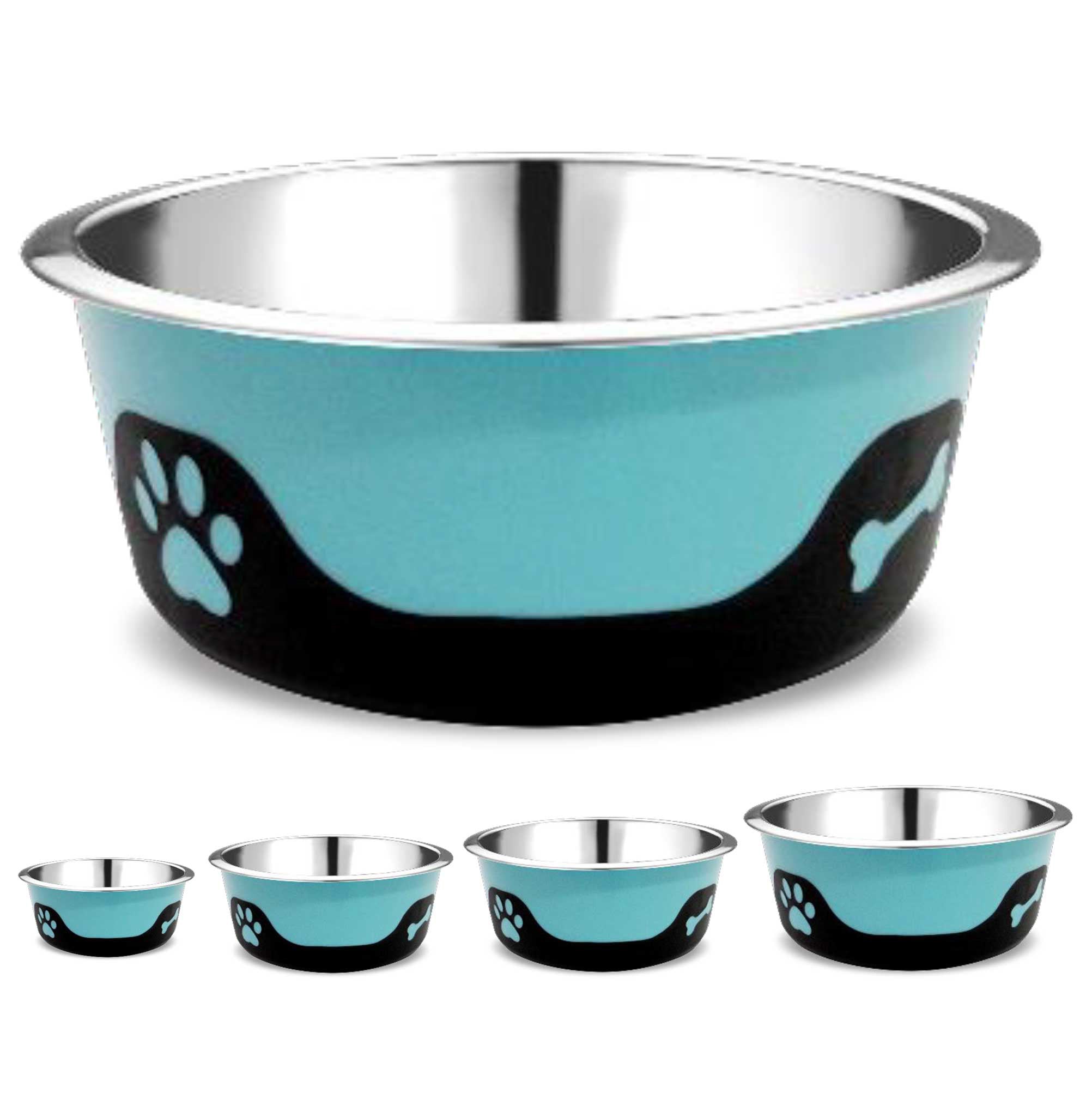 Thermocool Insulated Pet Bowls, No-Skid Base (Blue)