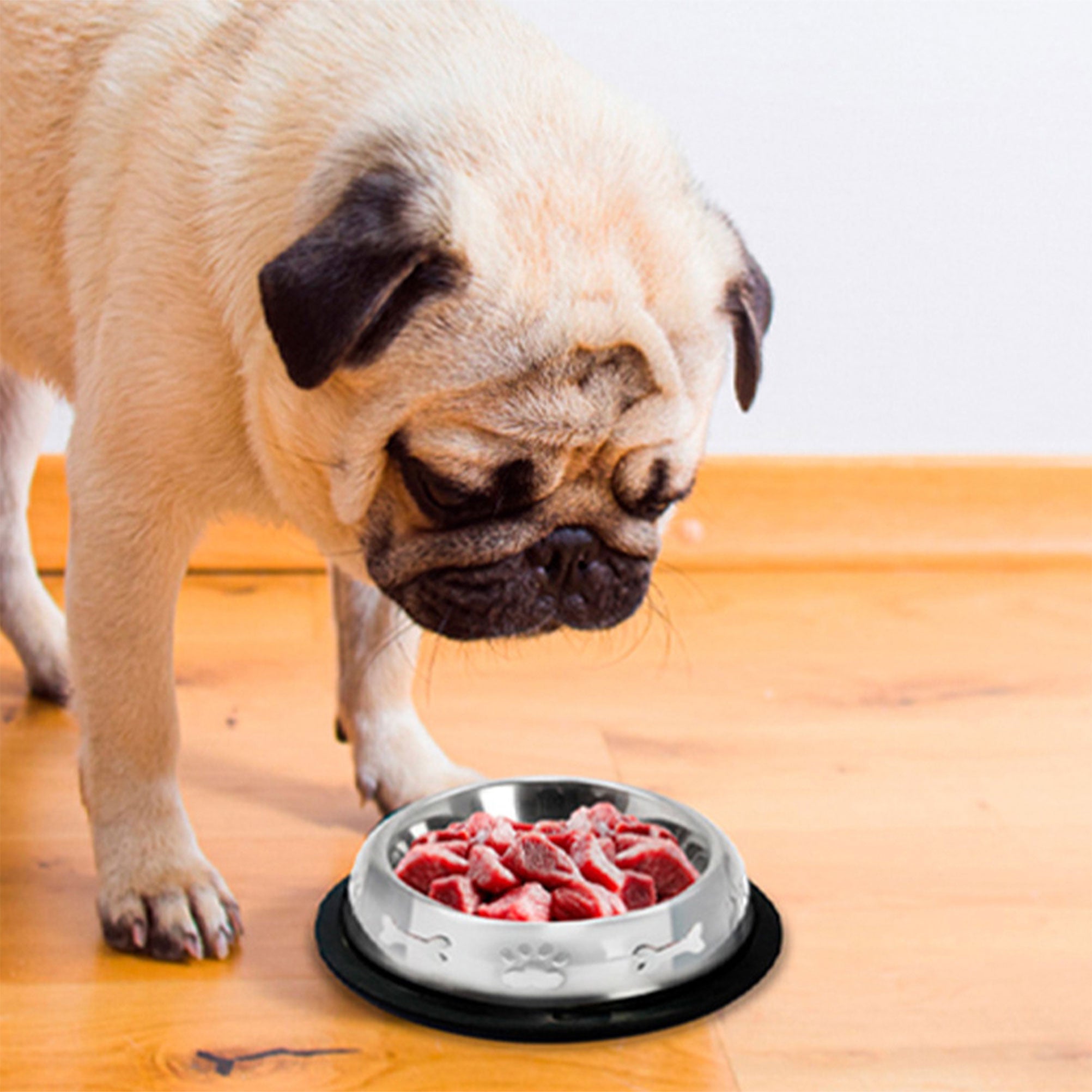 Non-Skid Stainless Steel Bowl 32 oz Secondary image