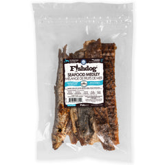 Fishdog Seafood Medley Dog Treats – Mixed Wild-Caught Fish Chews for Dogs – Omega-3 Rich, All-Natural, Grain-Free, Single-Ingredient Snack – 2.5 oz (70g) by Palz&Co