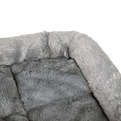 Comfy Gray Flat Pet Bed