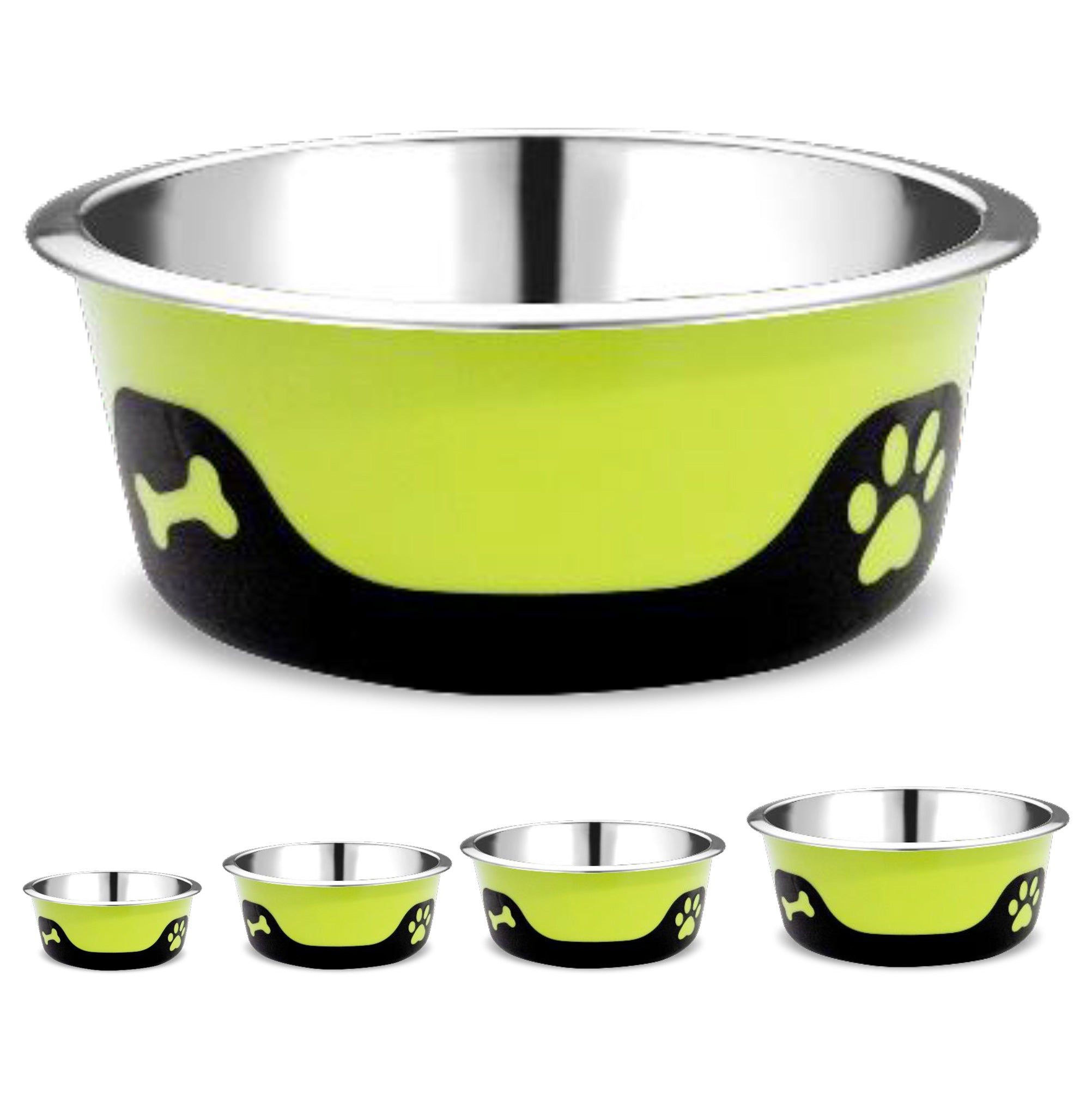 Thermocool Insulated Pet Bowls, No-Skid Base (Green)